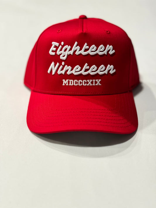 Eighteen Nineteen Embroidered Snapback